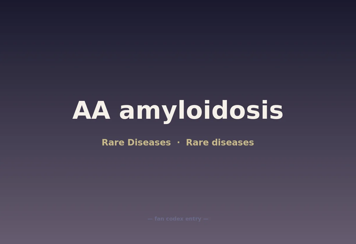 AA amyloidosis