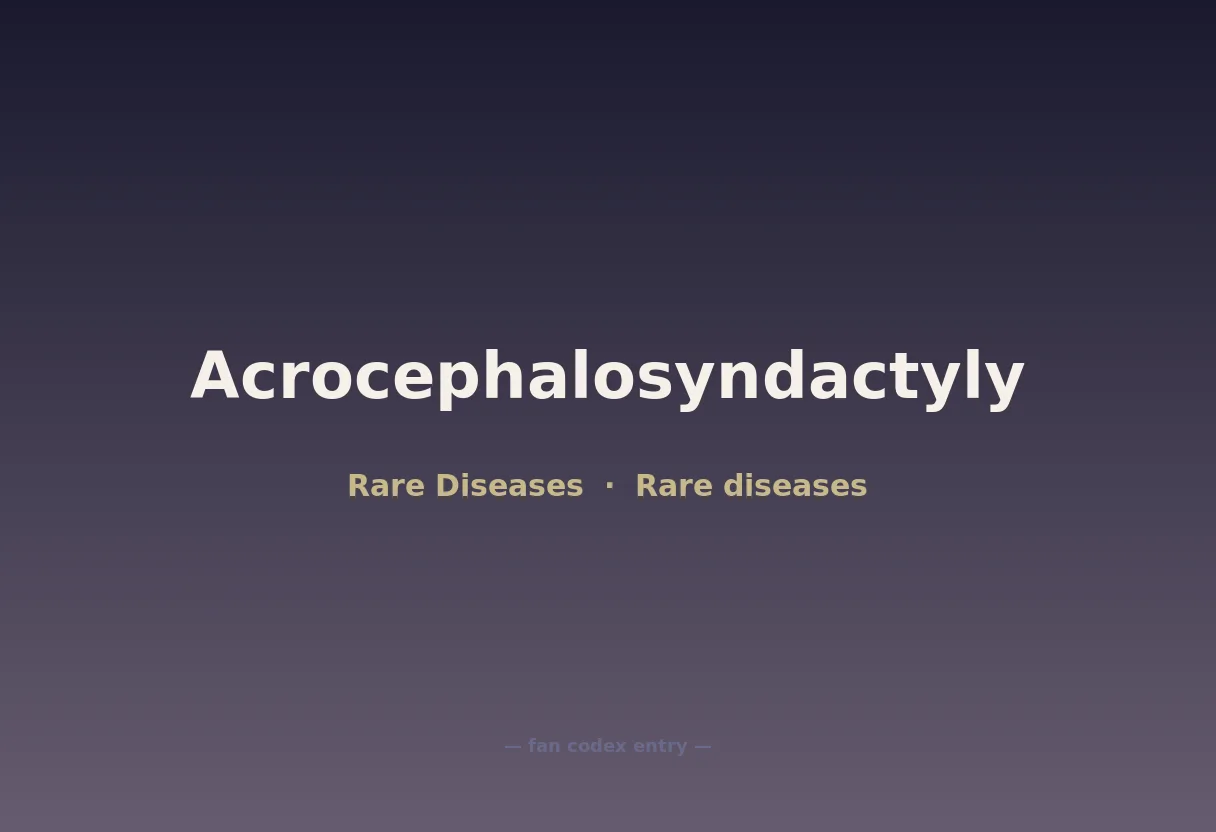 Acrocephalosyndactyly