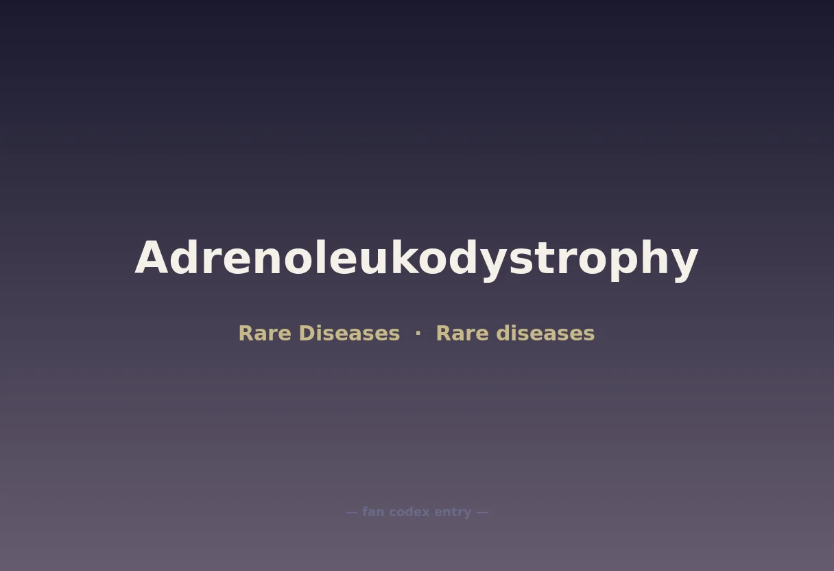 Adrenoleukodystrophy